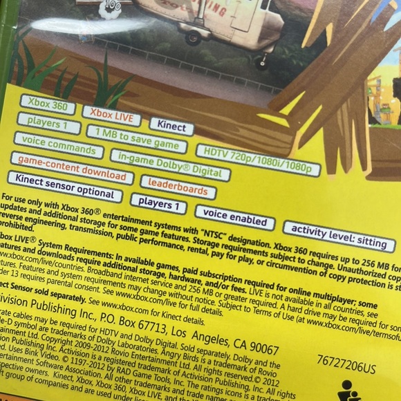 Angry Birds Trilogy video game - XBox 360 - Used - Great Shape - Picture 10 of 11